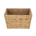 (2 pack) Better Homes & Gardens Large Water Hyacinth Decorative Storage Basket with Handles, 14 in x 11 in x 8.5 in